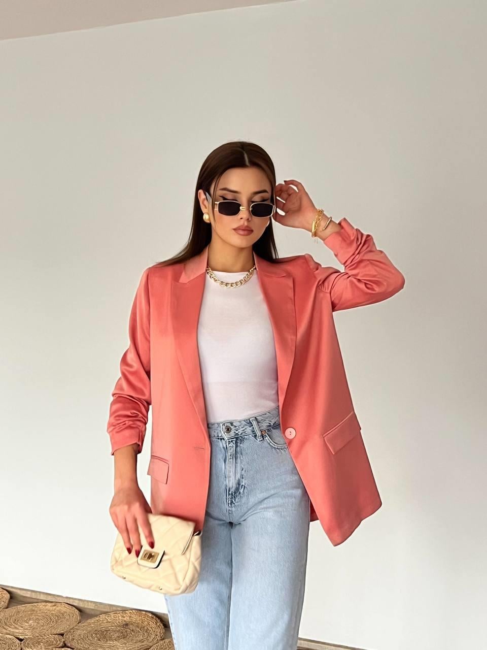 OFİS PARLAK KUMAŞ CEKET