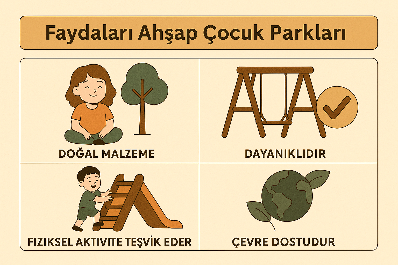Doğaya Dönüş: Ahşap Çocuk Parkları Neden Tercih Ediliyor?