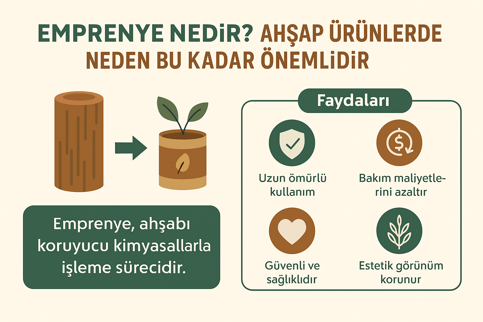 Emprenye Nedir? Ahşap Ürünlerde Neden Bu Kadar Önemlidir