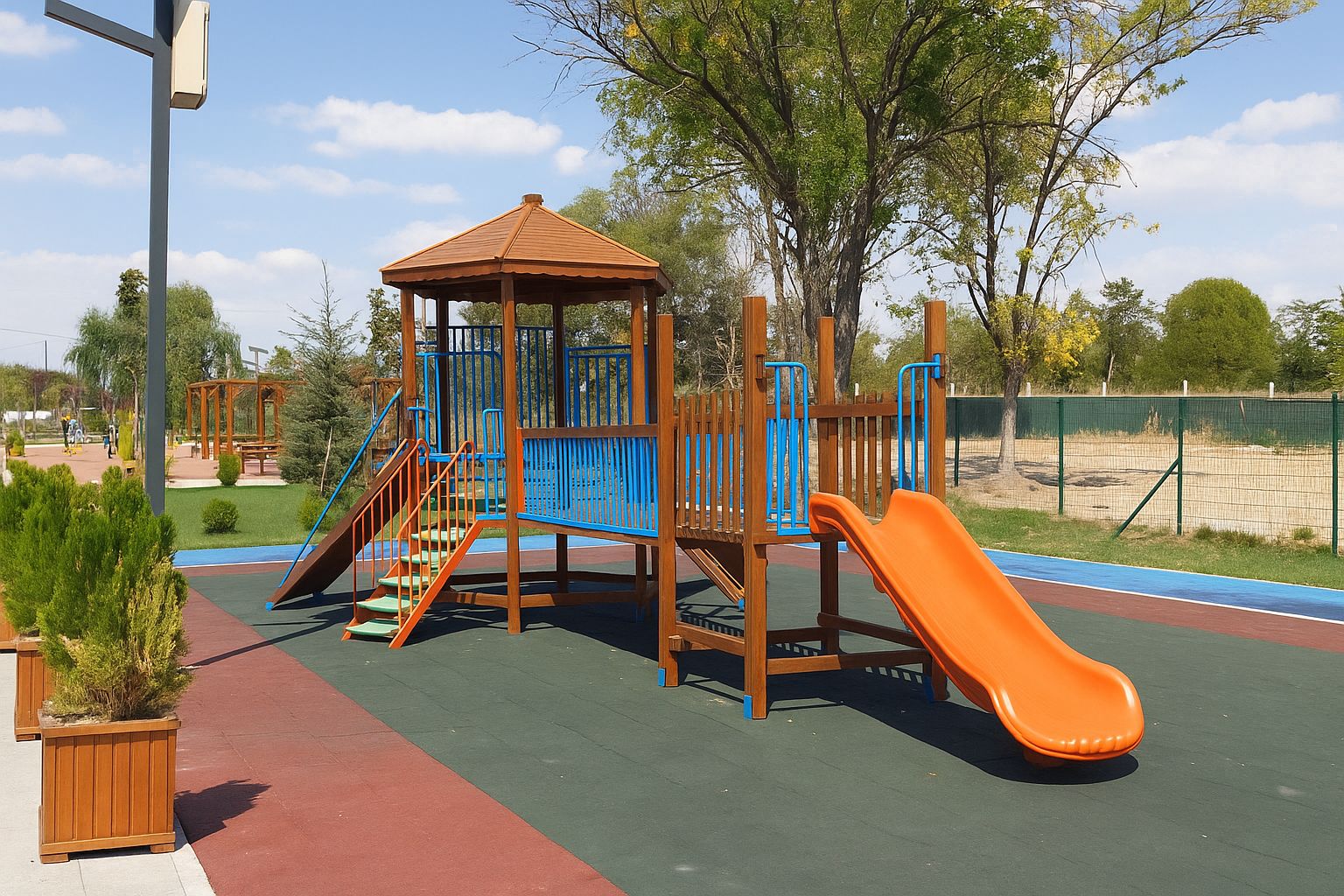 Ahşap Seri Oyun Parkı