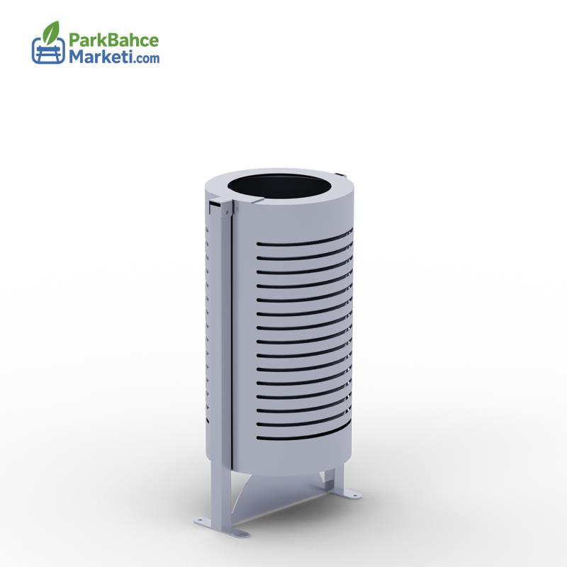  Dış Mekan / İç Mekan Krom Sac Çöp Kovası