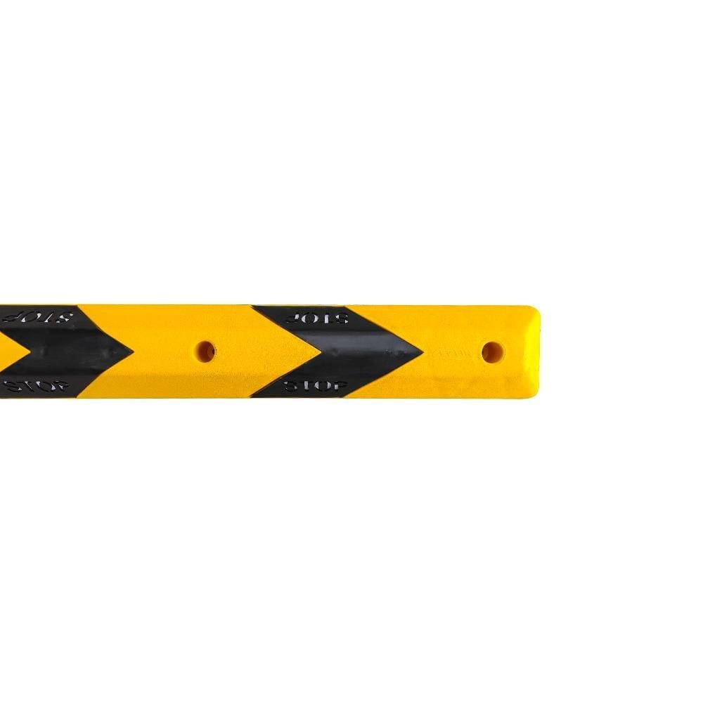 190 cm Yellow-Black Plastic Wheel Stopper – Flexible and Impact-Resistant Parking Aid