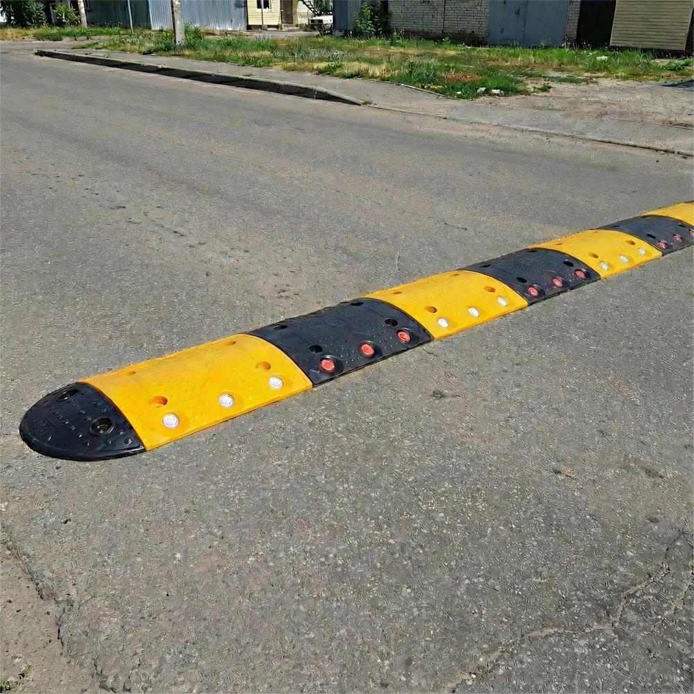 4,5 Metre Oval Plastik Hız Kesici Set | Modüler Yol Kasisi Çözümü