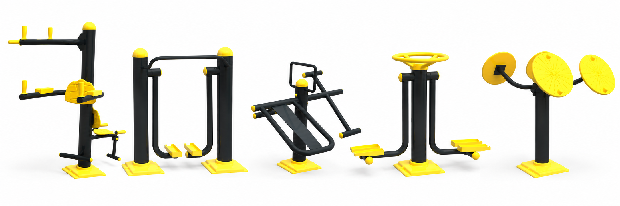5li Dış Mekan Fitness Seti – Açık Alan Spor Aletleri