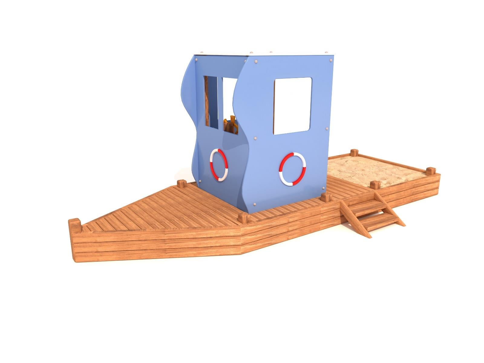 Wooden Childrens Ship Playground SG27 – Play Area with Sandpit