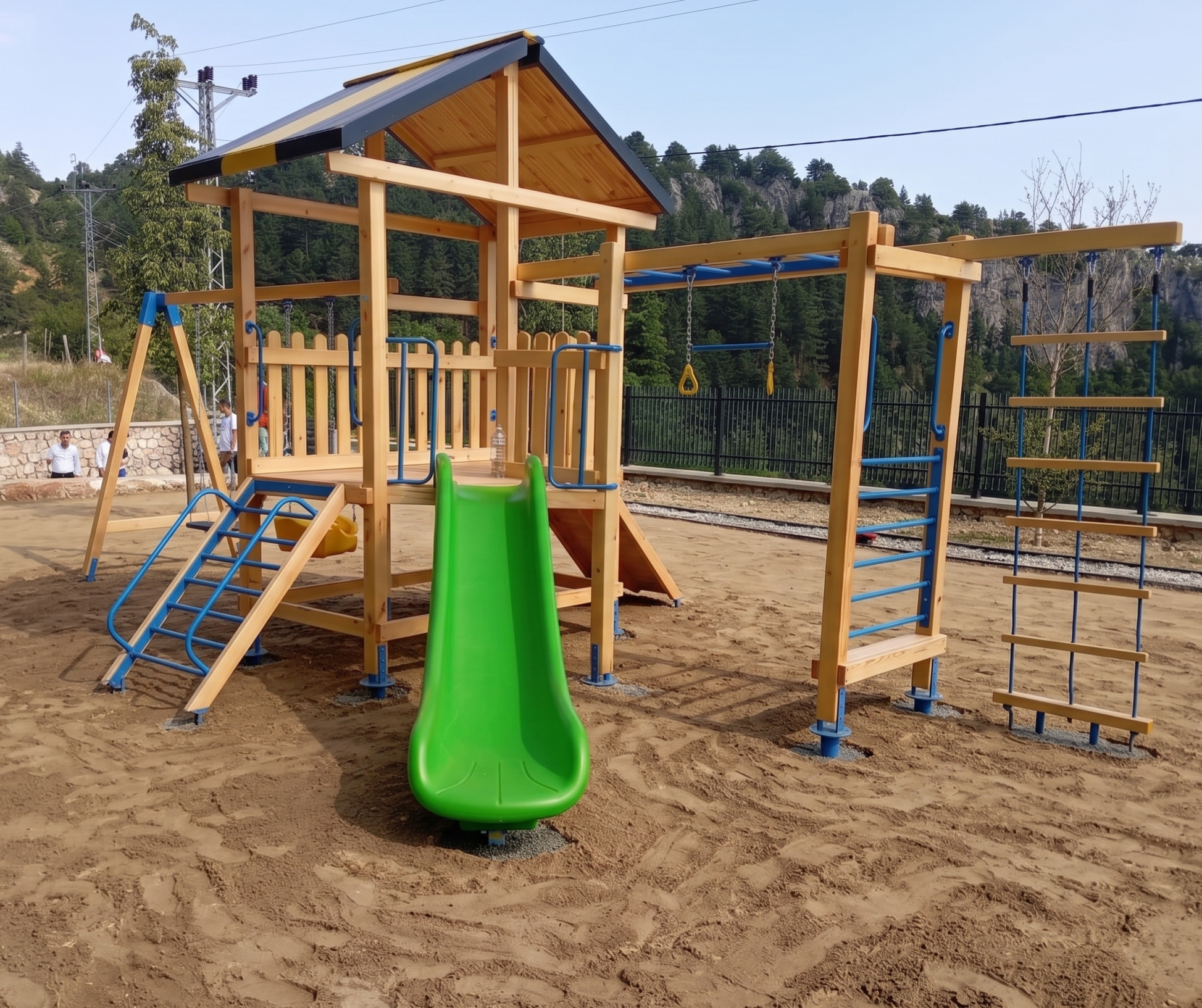 Ahşap Çocuk Parkı SGT106, Tırmanma Aktiviteli Model
