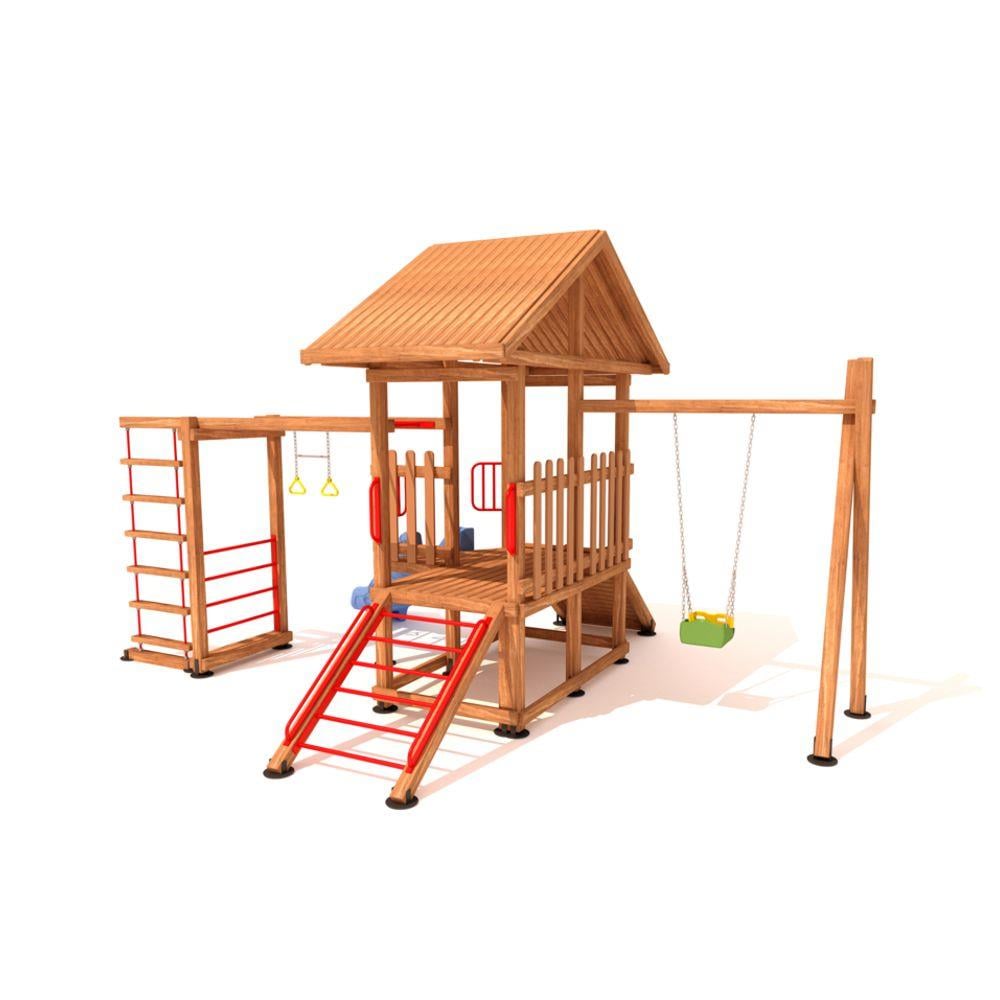 Ahşap Çocuk Parkı SGT106, Tırmanma Aktiviteli Model
