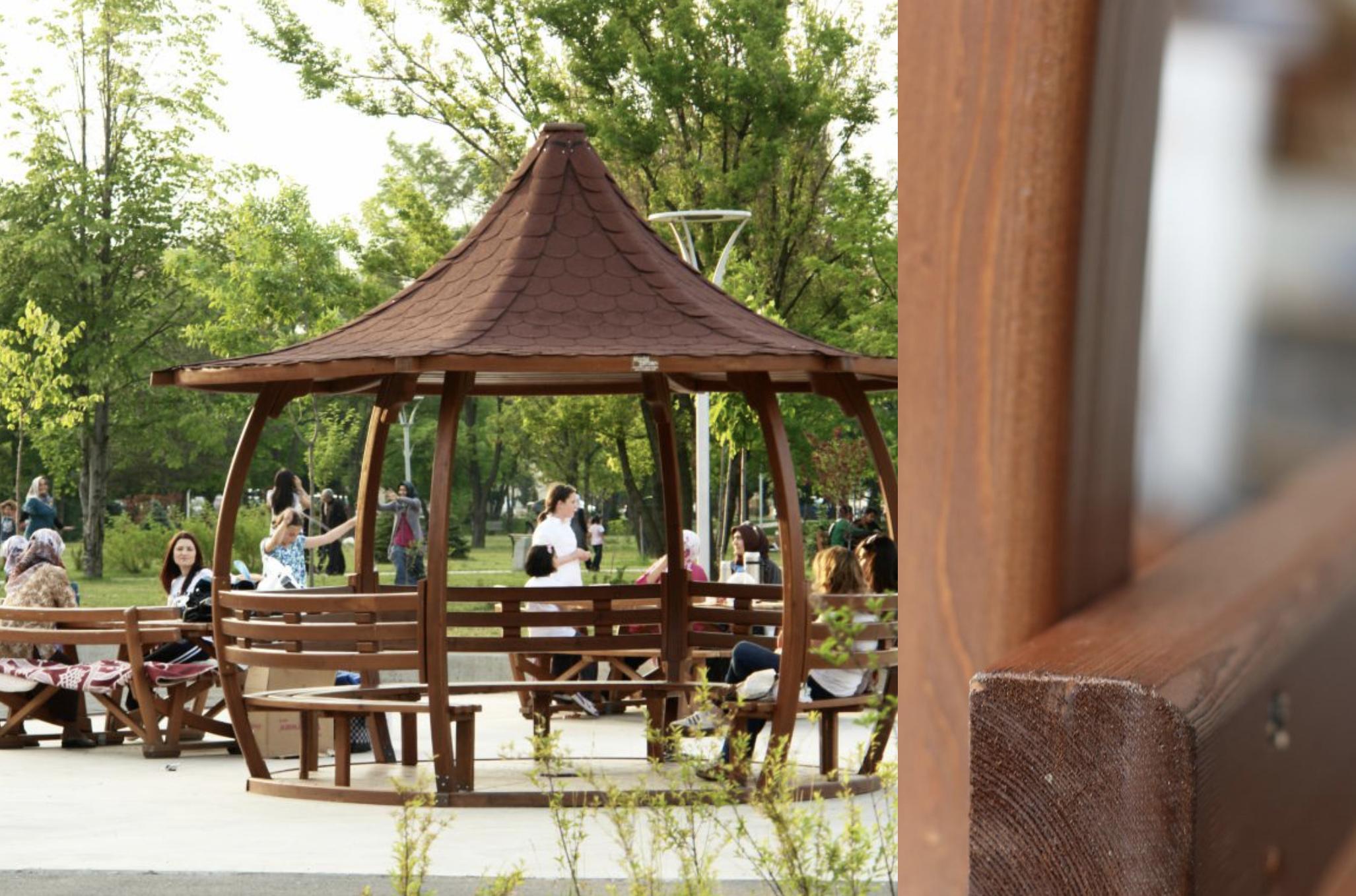 Japon Çatılı Ahşap Kamelya 420x350 cm