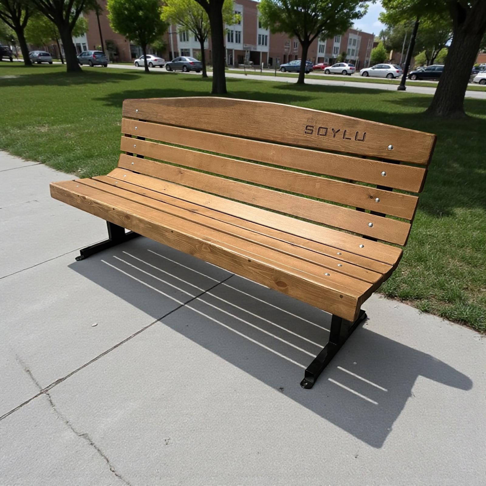 Ahşap Oturma Bankı 180x75x60cm