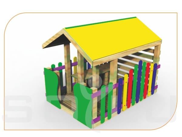 Ahşap Oyun Evi SG08, Çocuk Oyun Elemanı