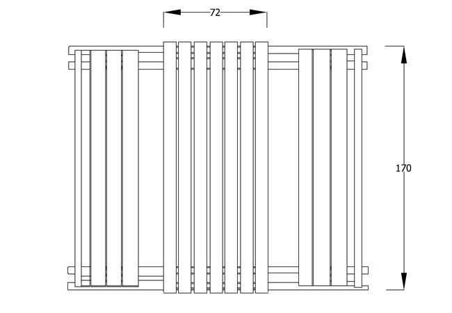 Ahşap Piknik Masası 170-cm Sırtlıklı 