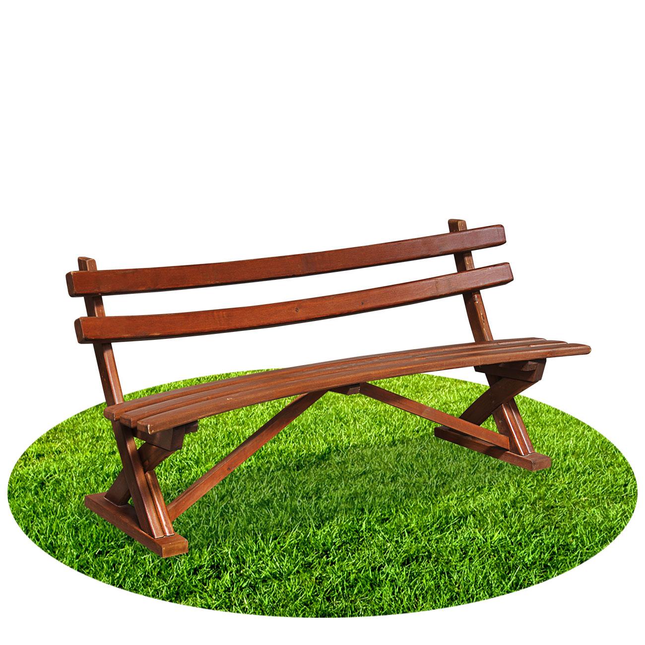 Ahşap Bank, Bahçe Oturma Bankı 185 cm