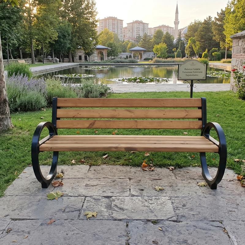 Outdoor Cast Aluminum Park Bench