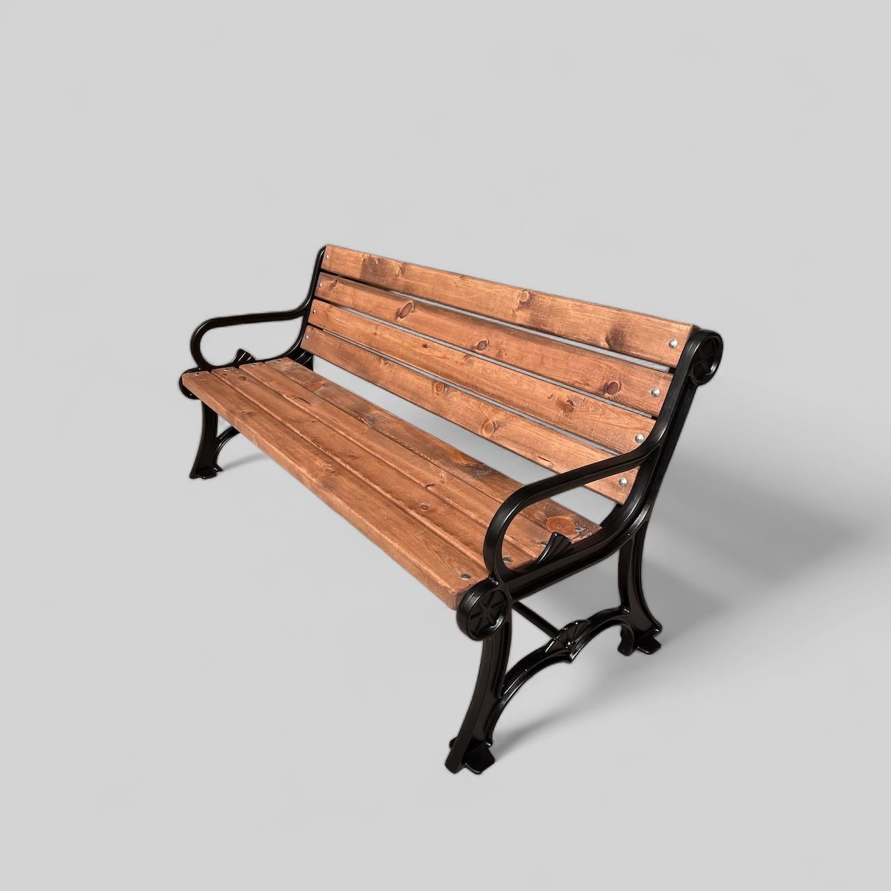 Alüminyum Döküm Ayaklı Park Bankı - TOKİ Modeli (145 cm)