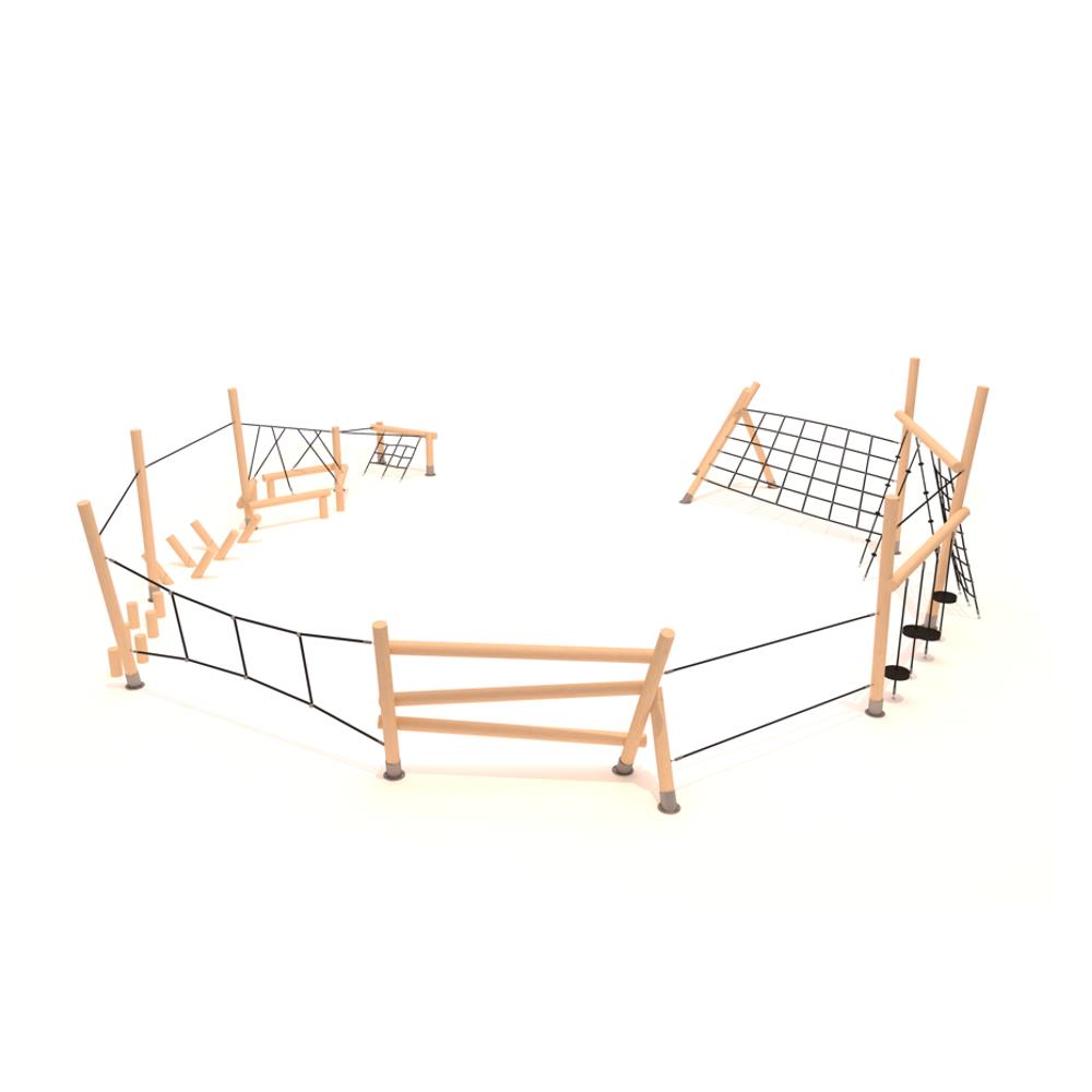 Ahşap Survivor Parkuru SG208, Tırmanma ve Denge Modülleri