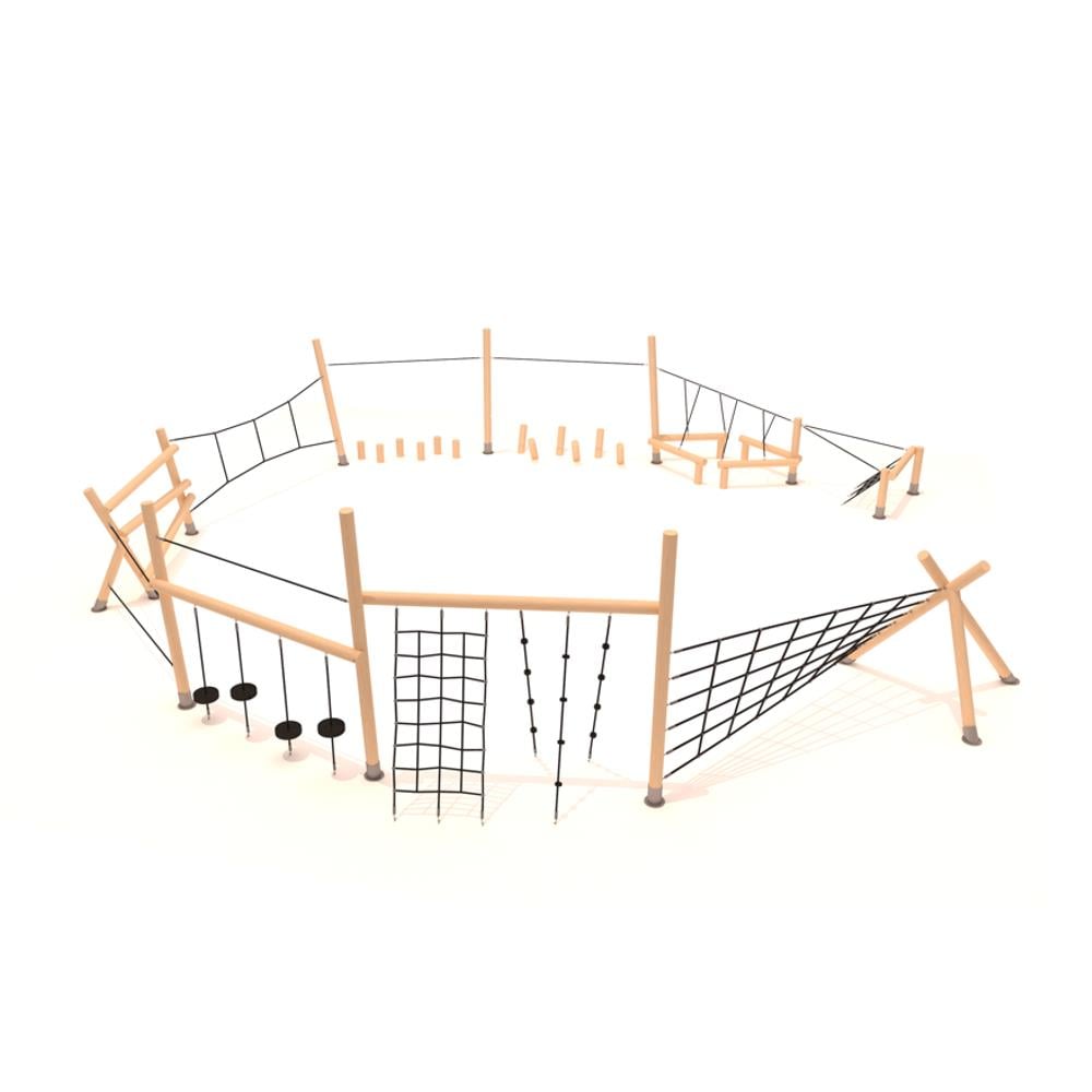 Ahşap Survivor Parkuru SG208, Tırmanma ve Denge Modülleri