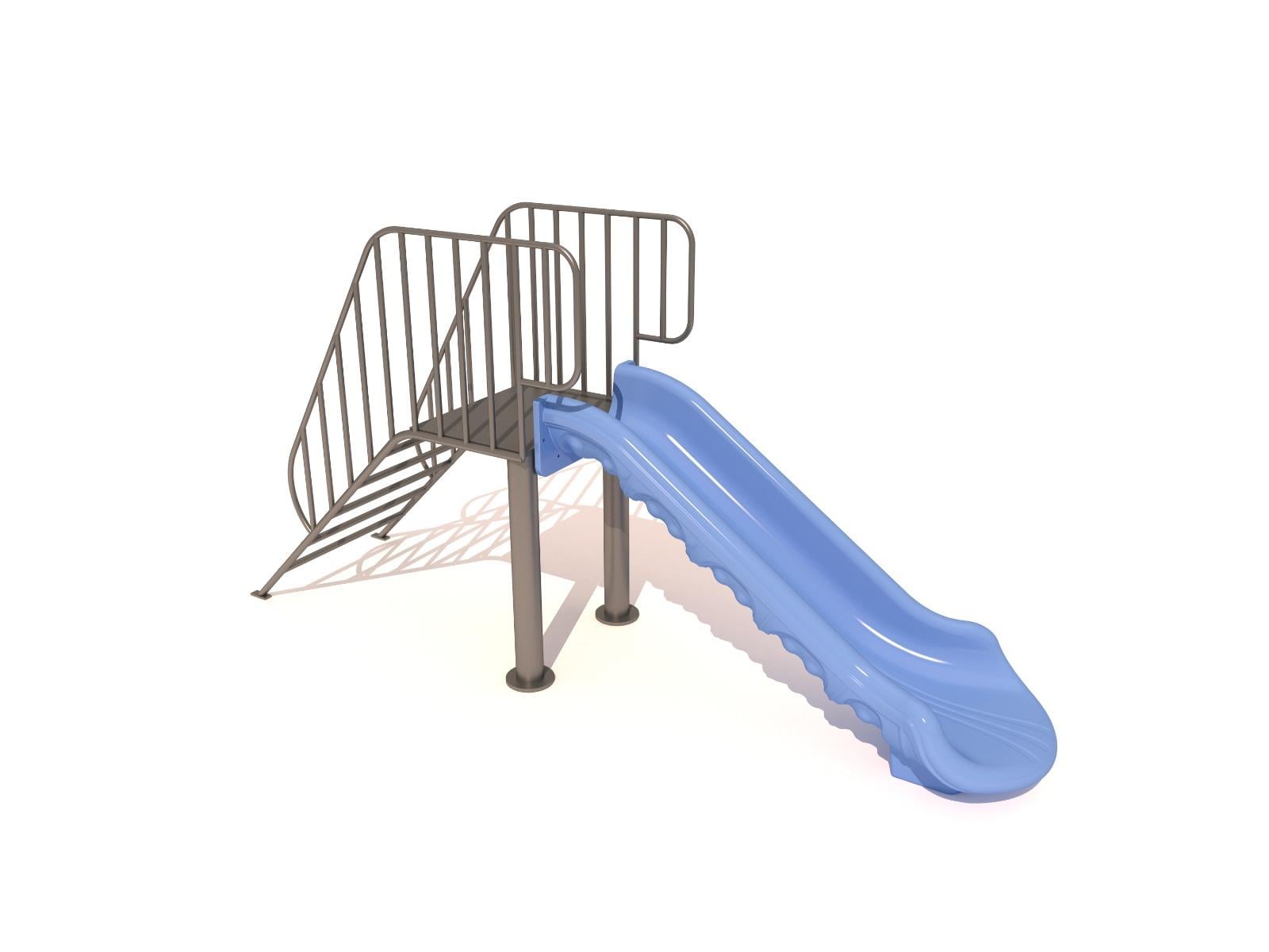 Bahçe ve Park Tipi Metal Çocuk Kaydırağı TK03 – Mavi Model