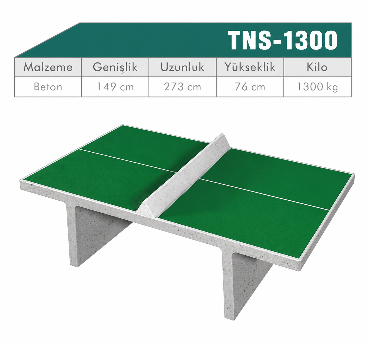 Beton Masa Tenisi Masası – TNS-1300