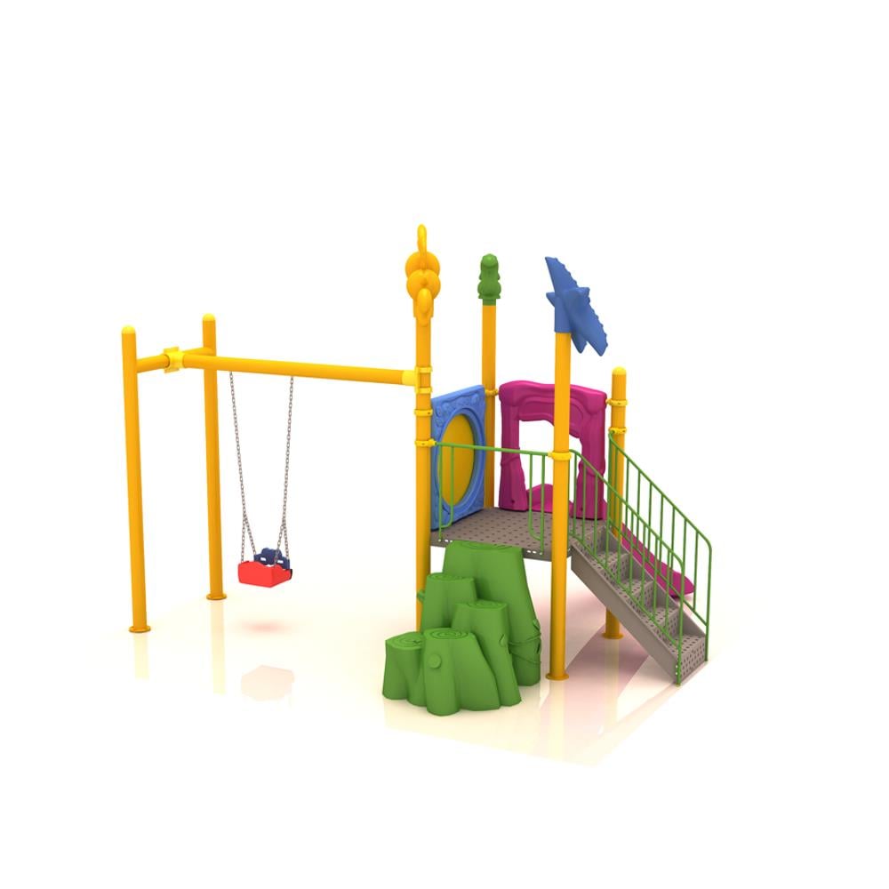 Çocuk Oyun Grubu Bir Kuleli, Bir Kaydıraklı 4,3m x4.5m