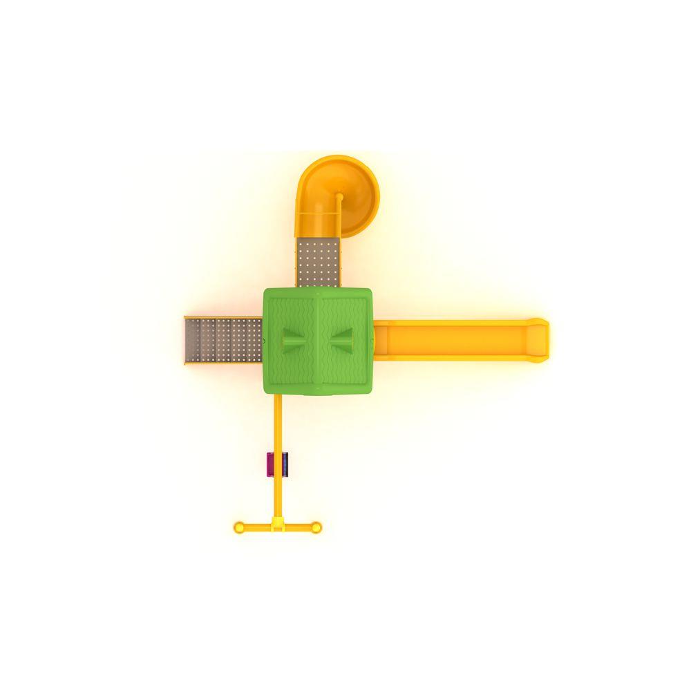 Dış Mekan Çocuk Oyun Parkı 6.5x5.5m, Ev Çatılı Model