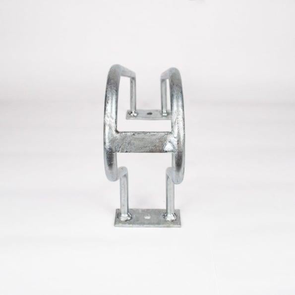 Single-Slot Galvanized Bicycle Parking Stand – Heavy-Duty Steel Rack