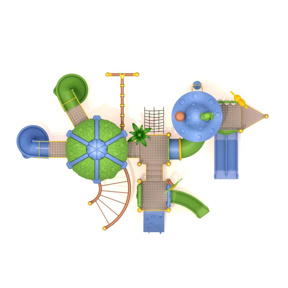 Çocuk Oyun Parkı 8.5mx11.5m, Yaprak Çatılı Model