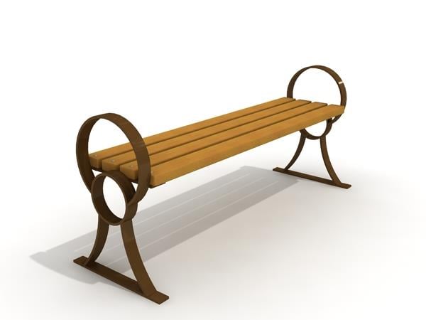 Çember Motifli Arkalıksız Bank