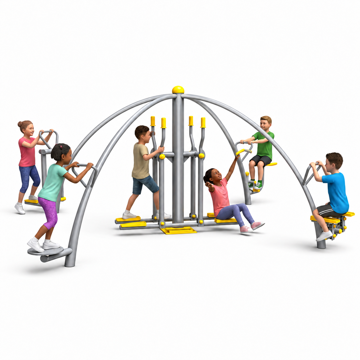 Çocuk Fitness Seti, Bacak Açma Esnetme Aleti, Step Aleti, Bisiklet, Havada Yürüyüş Aleti (2li), Bel Esnetme Aleti