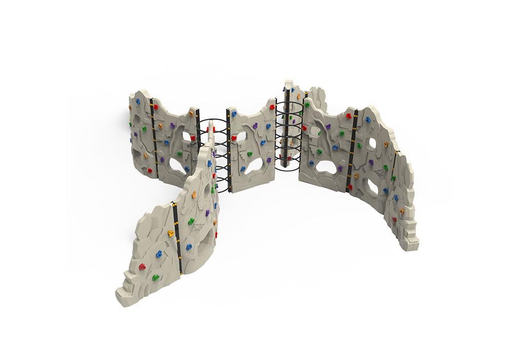  Kaya Tırmanma Duvarı 4 Kollu, Çocuk Oyun Elemanı 800x800 cm