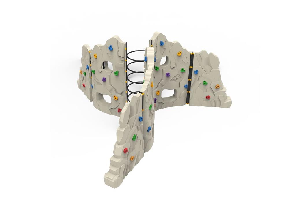 Kaya Tırmanma Duvarı 3 Kollu, Çocuk Oyun Elemanı 450x450cm