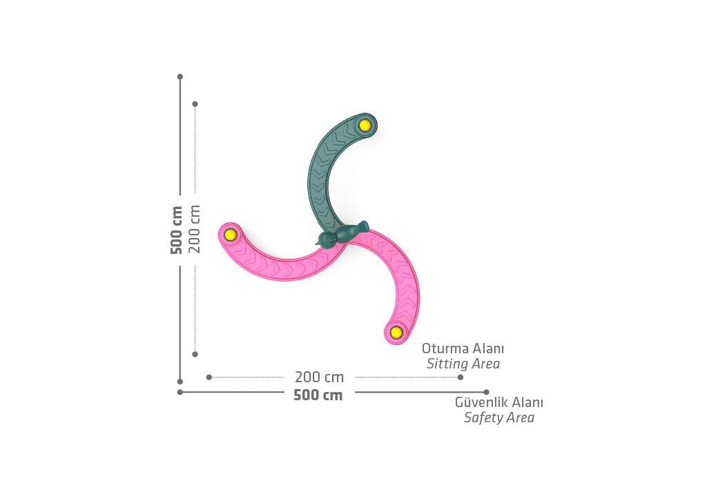 Triple Vine Climber | Playground Equipment – 200x200 cm