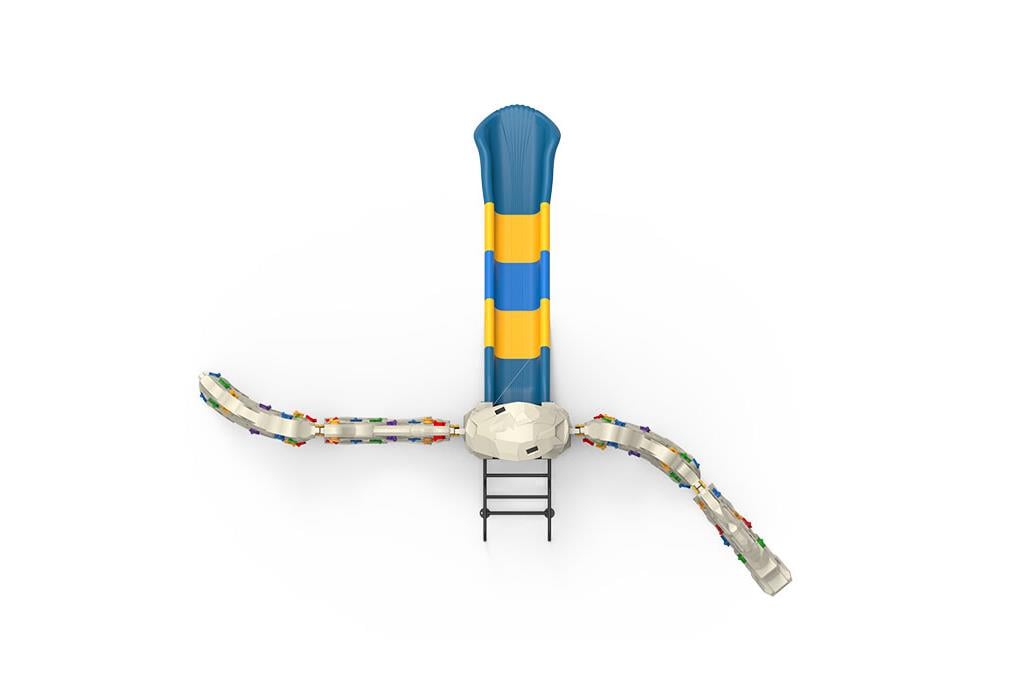 Kaya Tırmanma 4 Parçalı Düz Kaydırak İlaveli