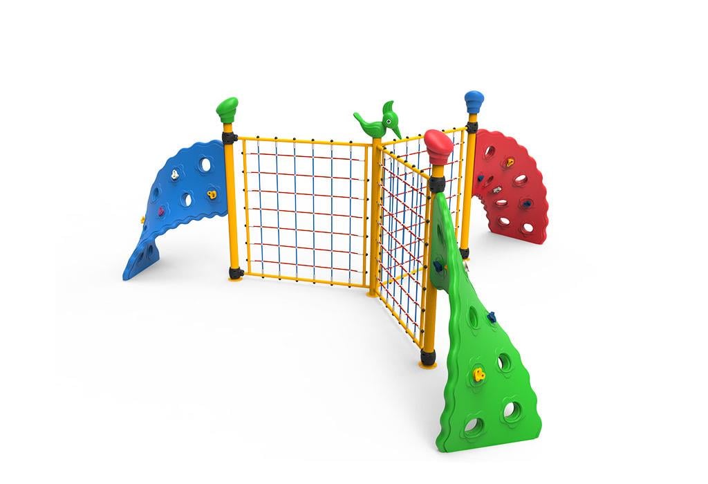 Rope and Spiral Climbing Frame | Playground Equipment – 600x650 cm