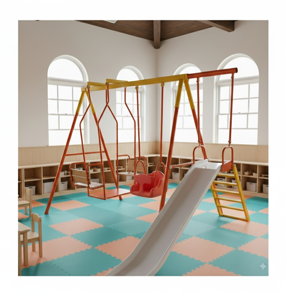 Çocuk Oyun Parkı BOSET01, Salıncak ve Kaydırak Seti