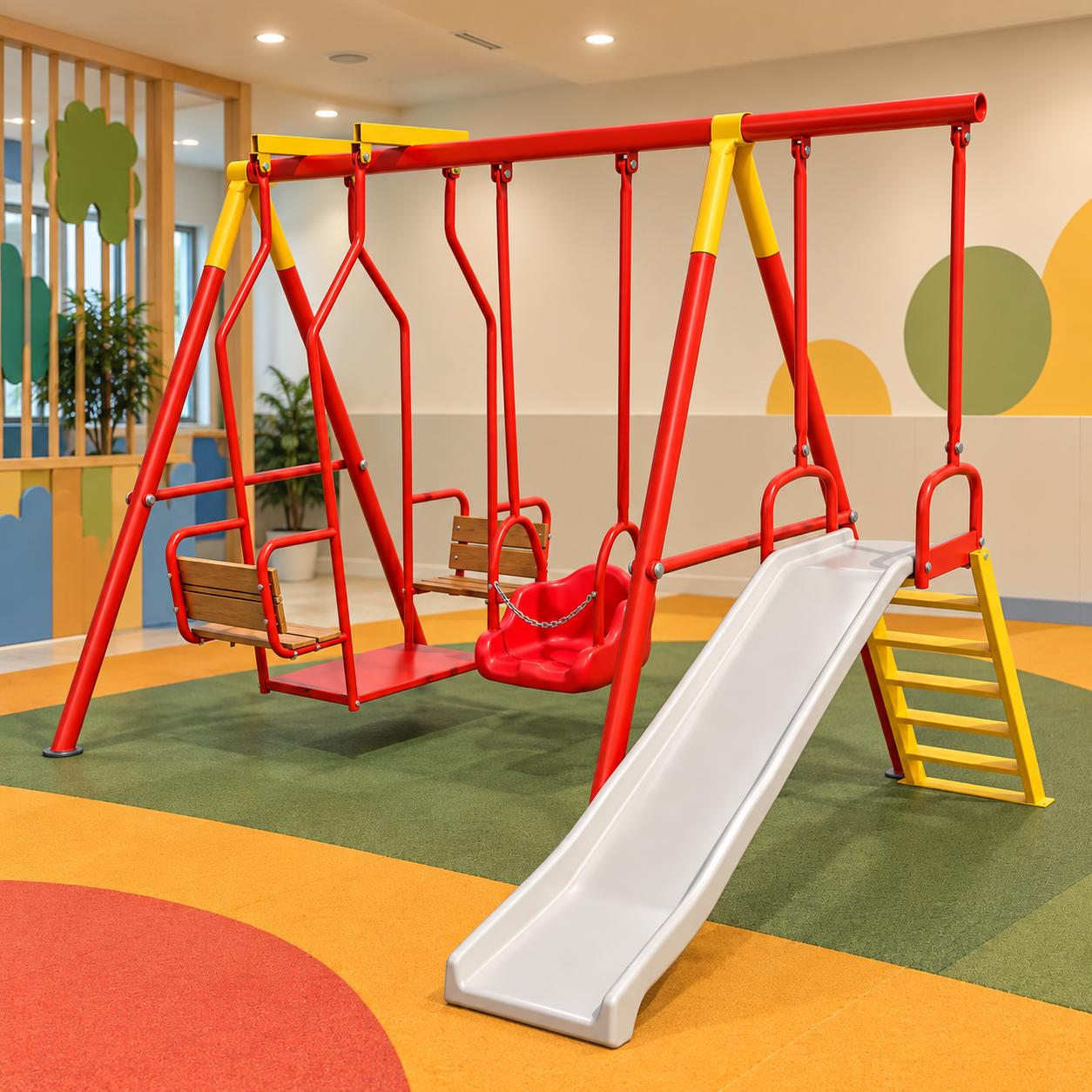 Childrens Playground Set BOSET01 – Mini Set with Slide and Swings