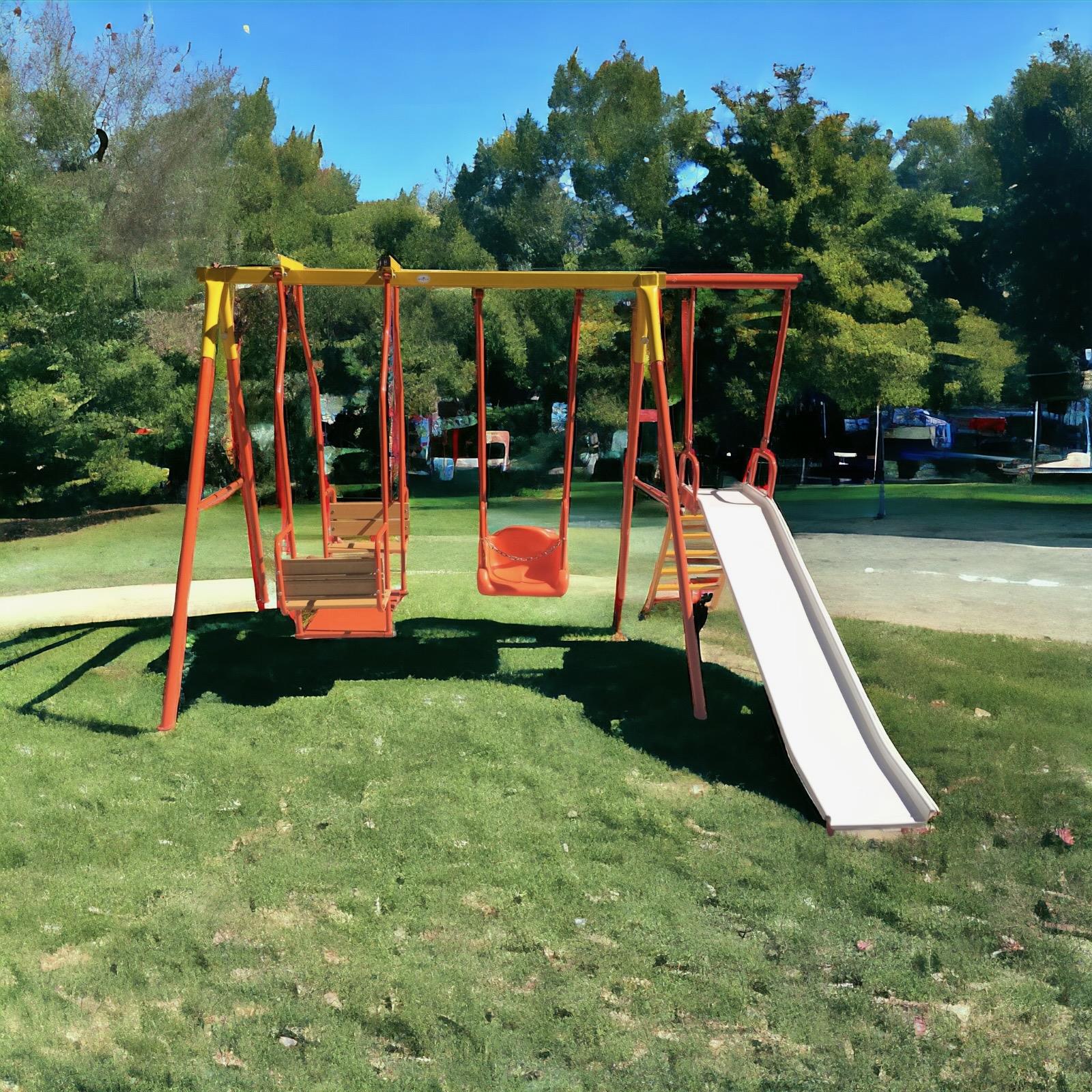 Çocuk Oyun Parkı BOSET01, Salıncak ve Kaydırak Seti