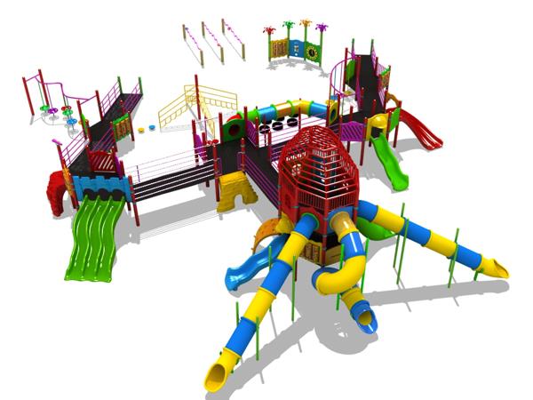 Çok Aktiviteli Mega Boy Engelli Çocuk Parkı