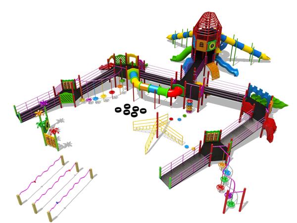 Çok Aktiviteli Mega Boy Engelli Çocuk Parkı