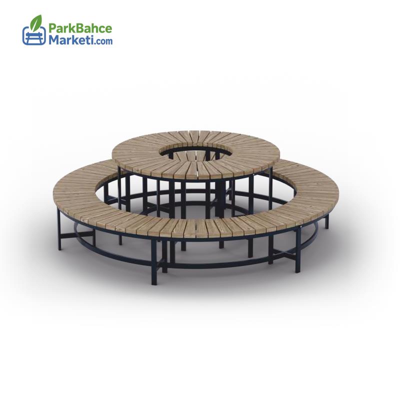 Multi-Tiered Circular Landscape Seating Group