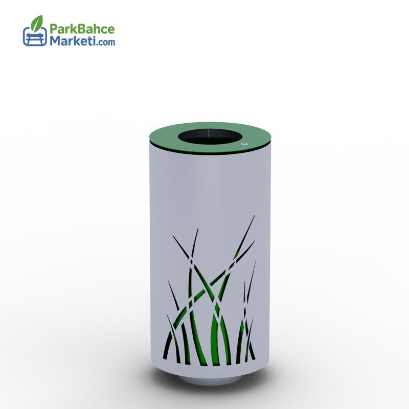 Decorative Laser Cut DKP Sheet Metal Waste Bin