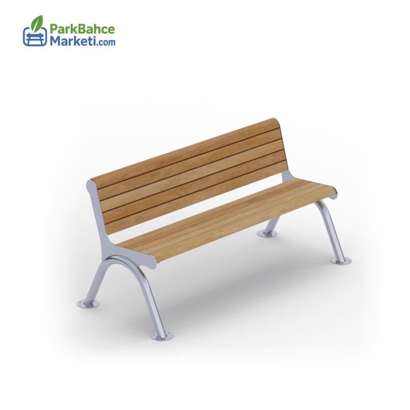 Dinamik Formlu İroko Ahşap Bank