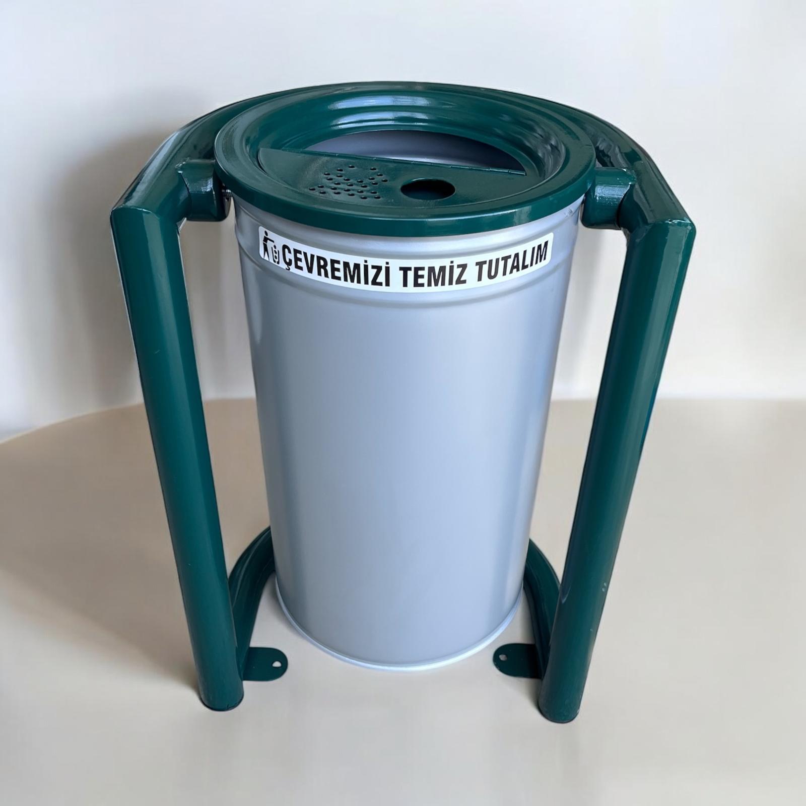 Dış Mekan Çöp Kovası SGC07B, Metal Sallanır 30L
