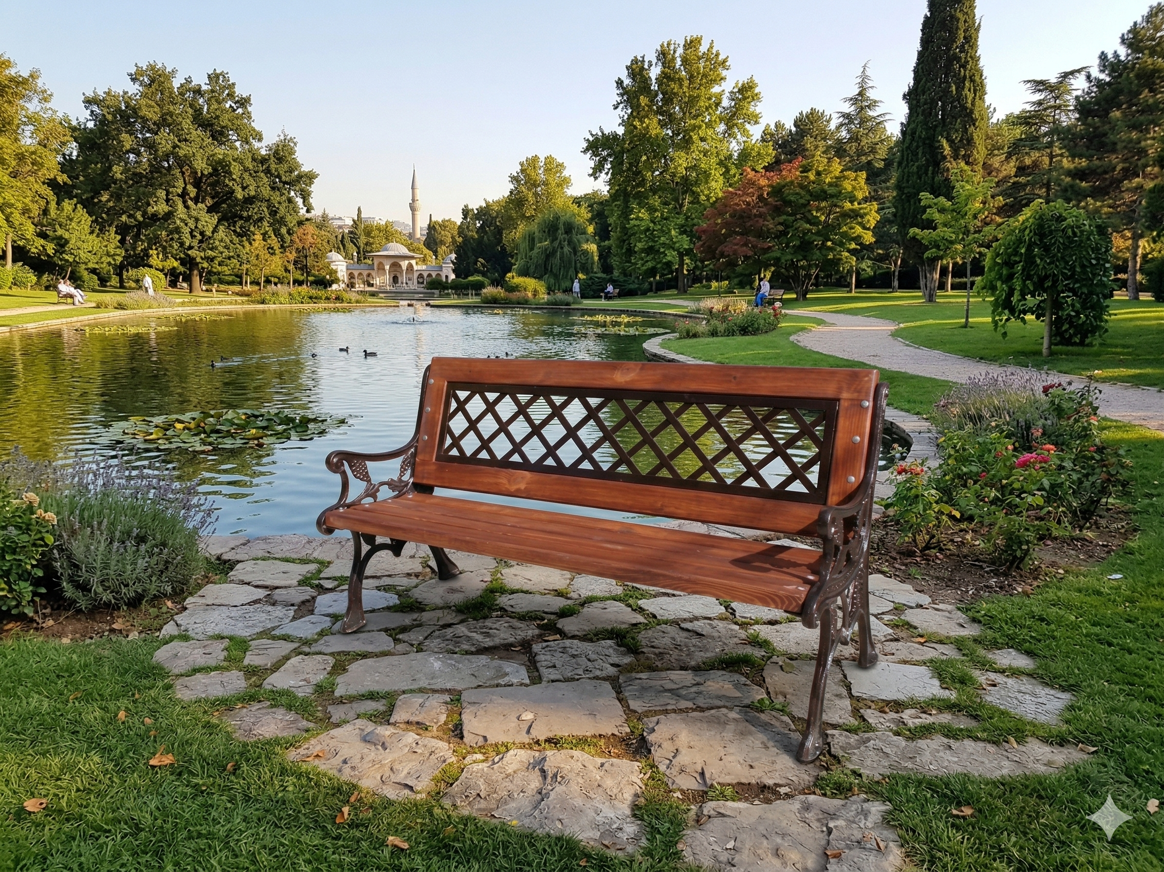 Outdoor Cast Aluminum Bench 145 cm – Decorative Backrest Design