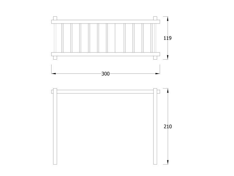 Ahşap Spor Aletleri, Yatay Merdiven