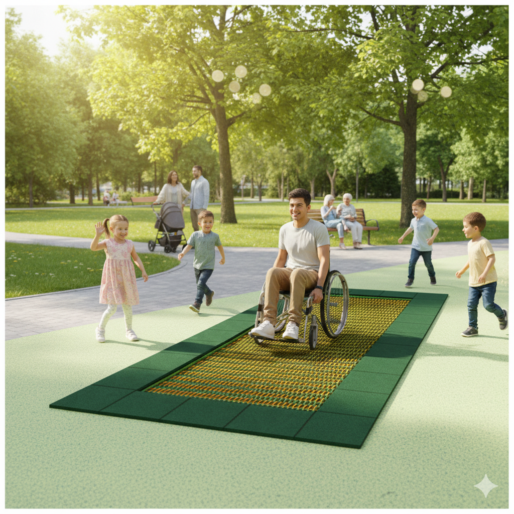 Dış Mekan Trambolin 4x2m Engelli Modeli