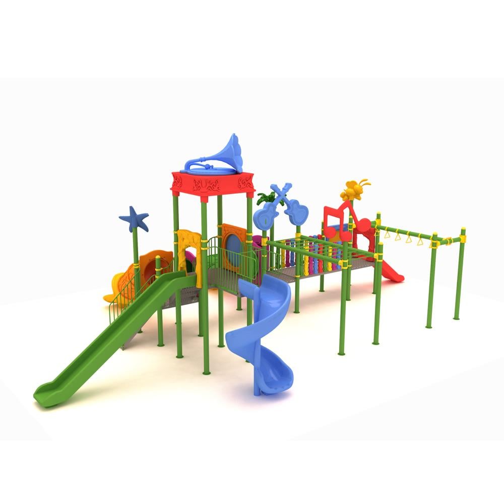 Dış Mekan Çocuk Oyun Grubu 12x8m, Gramofon Çatılı Model