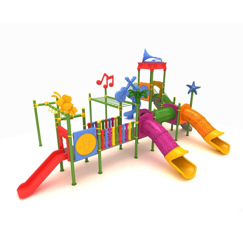Dış Mekan Çocuk Oyun Grubu 12x8m, Gramofon Çatılı Model