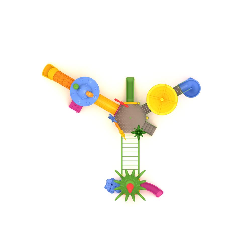 Dört Kuleli Dört Kaydıraklı Çocuk Oyun Parkı 12×9 m