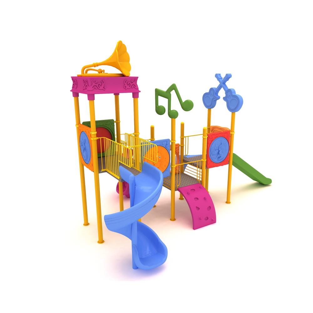 Çocuk Oyun Parkı 8x5m, Gramofon Çatılı Müzik Temalı Model