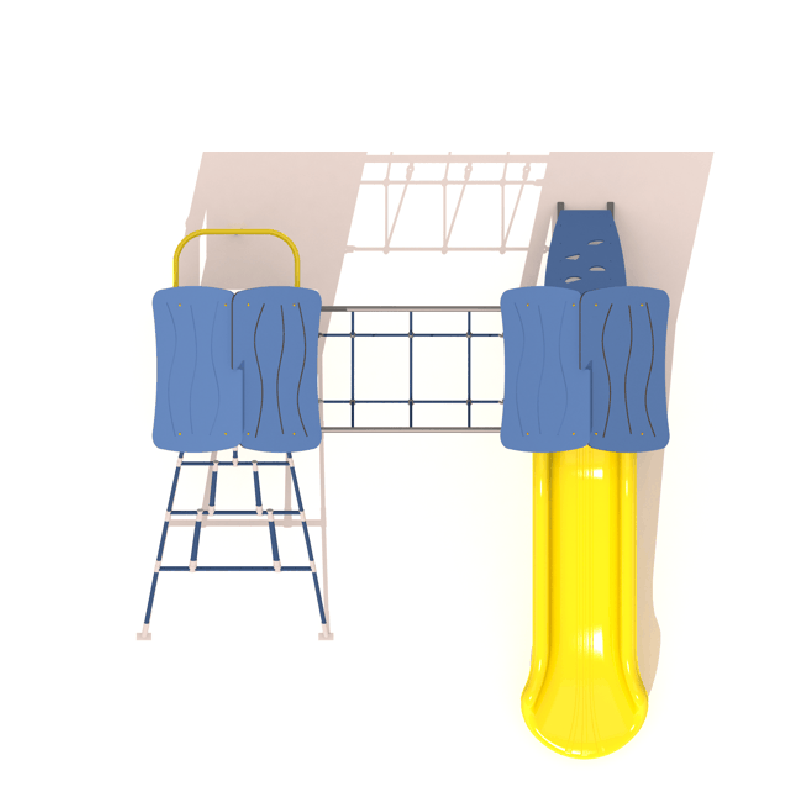 İki Kuleli Halat Köprülü Çocuk Oyun Grubu